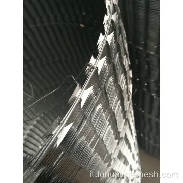 Serie di filo spinato con rasoio zincato